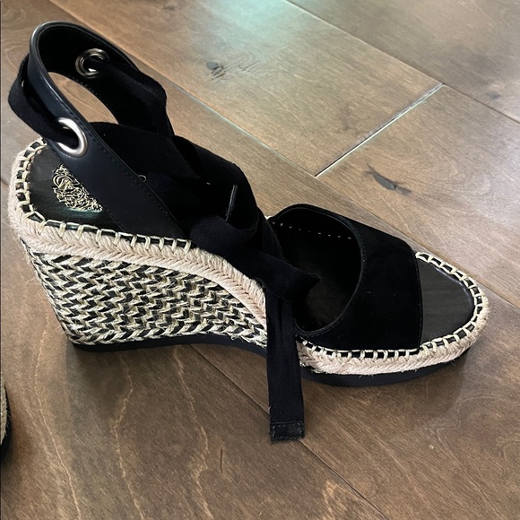 Vince Camuto Black Espadrille Sandals